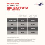 Ibn Battuta Metro Station Timings to Jabal Ali – First Train and Last Train Timings