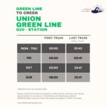 Union Metro Station Timings to Creek – First Train and Last Train Timings