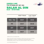 Salah Al Din Metro Station Timings to Etisalat by e& – First Train and Last Train Timings