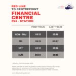 Financial Centre Metro timings