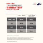 Emirates Metro Station Timings