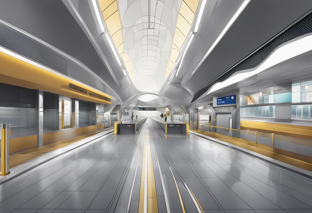 The Al Qiyadah metro station is easily accessible with clear signage and wide entrances