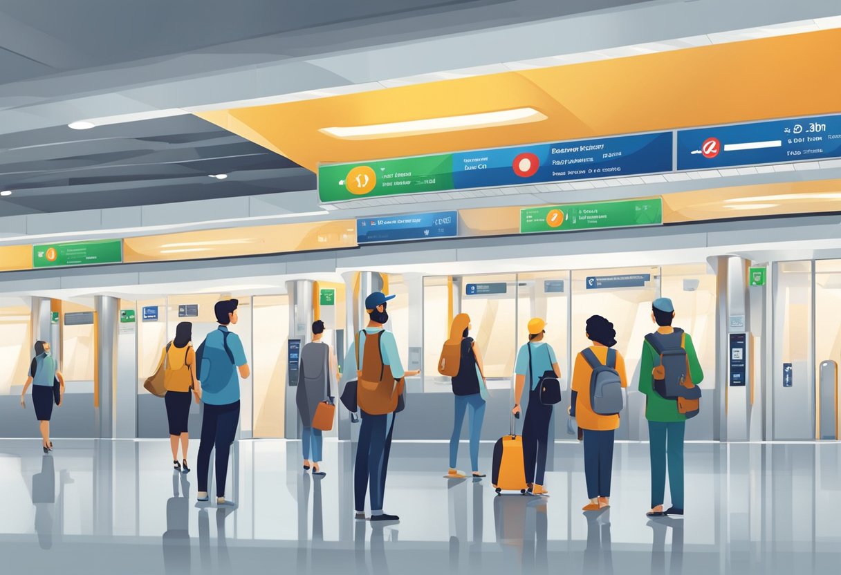 The Sharaf DG metro station bustles with commuters, featuring sleek, modern design and seamless connectivity for all